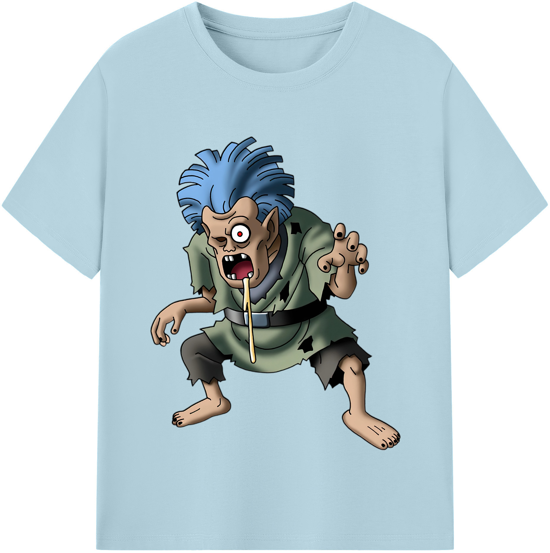 （画像用） ドラゴンクエスト Doragon Kuesuto Dragon Quest 綿100％半袖Tシャツ（フロントプリント）